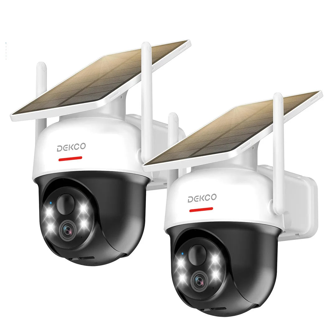 DEKCO Solar WiFi PTZ Security Camera With Two Way Audio