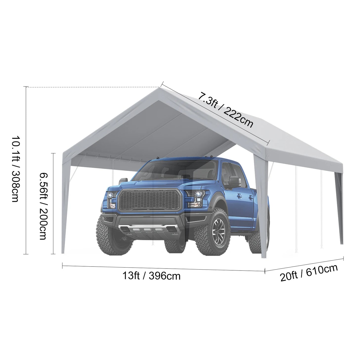 Carport Replacement Canopy Cover Garage Shelter Heavy Duty Waterproof UV