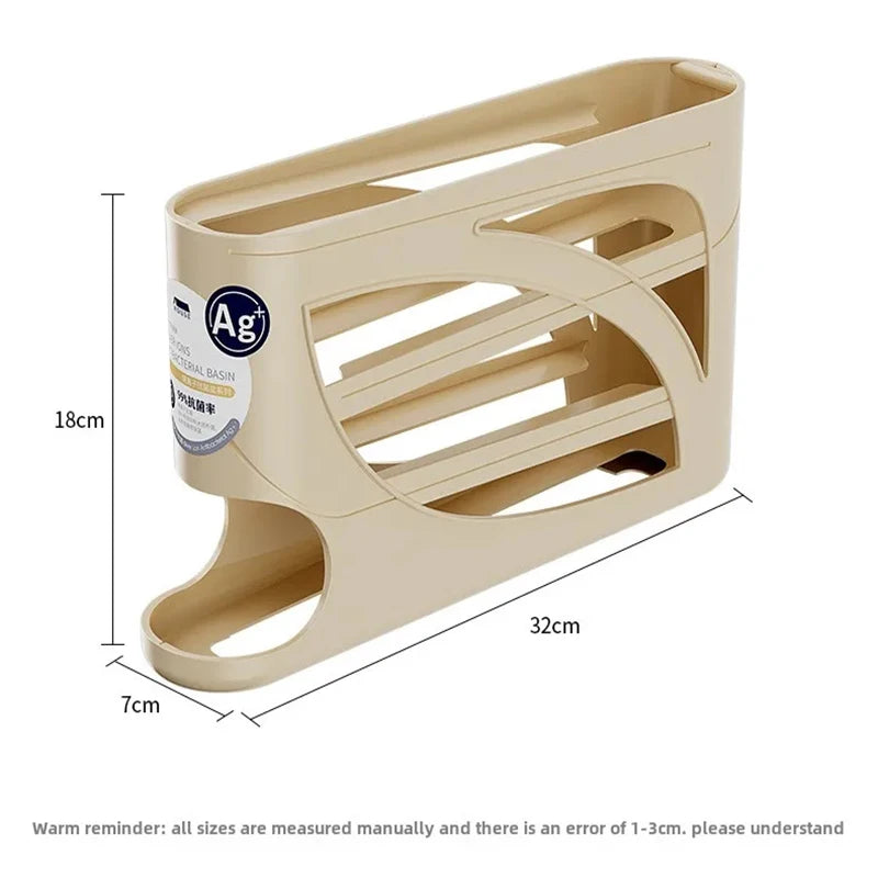 Sliding Egg Dispenser For Refrigerator Kitchen Storage Organizer