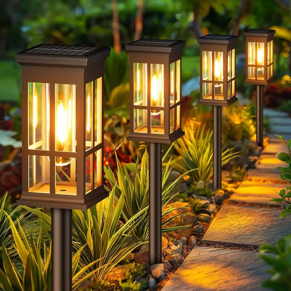 Solar Pathway Lights Waterproof Outdoor Garden Landscape Lighting