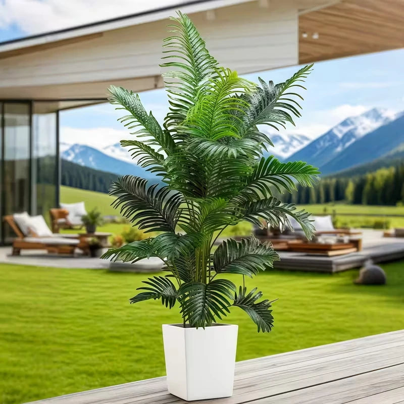 Artificial Palm Tree Plant Duo for Indoor and Outdoor Decoration