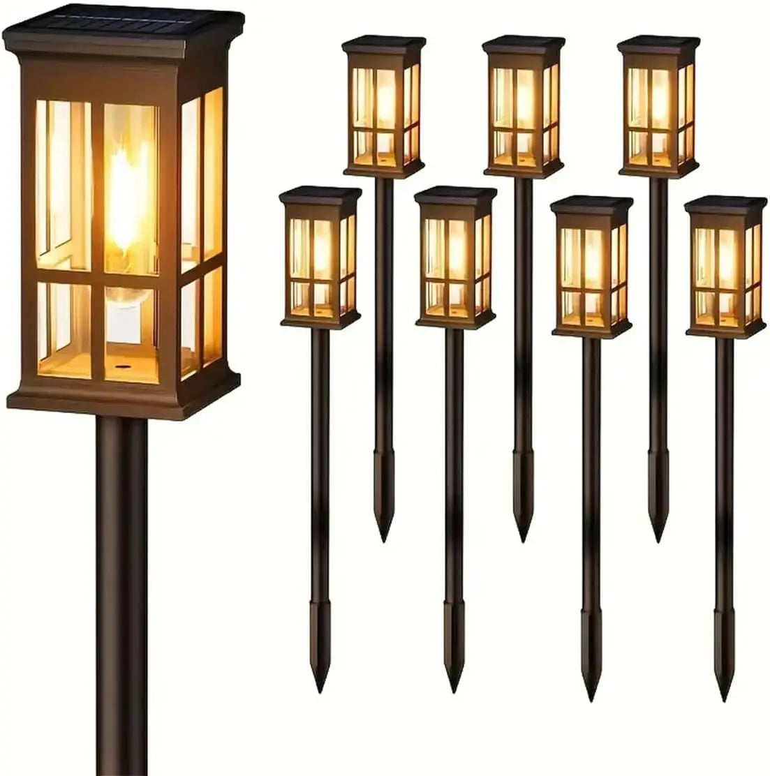 Solar Pathway Lights Waterproof Outdoor Garden Landscape Lighting