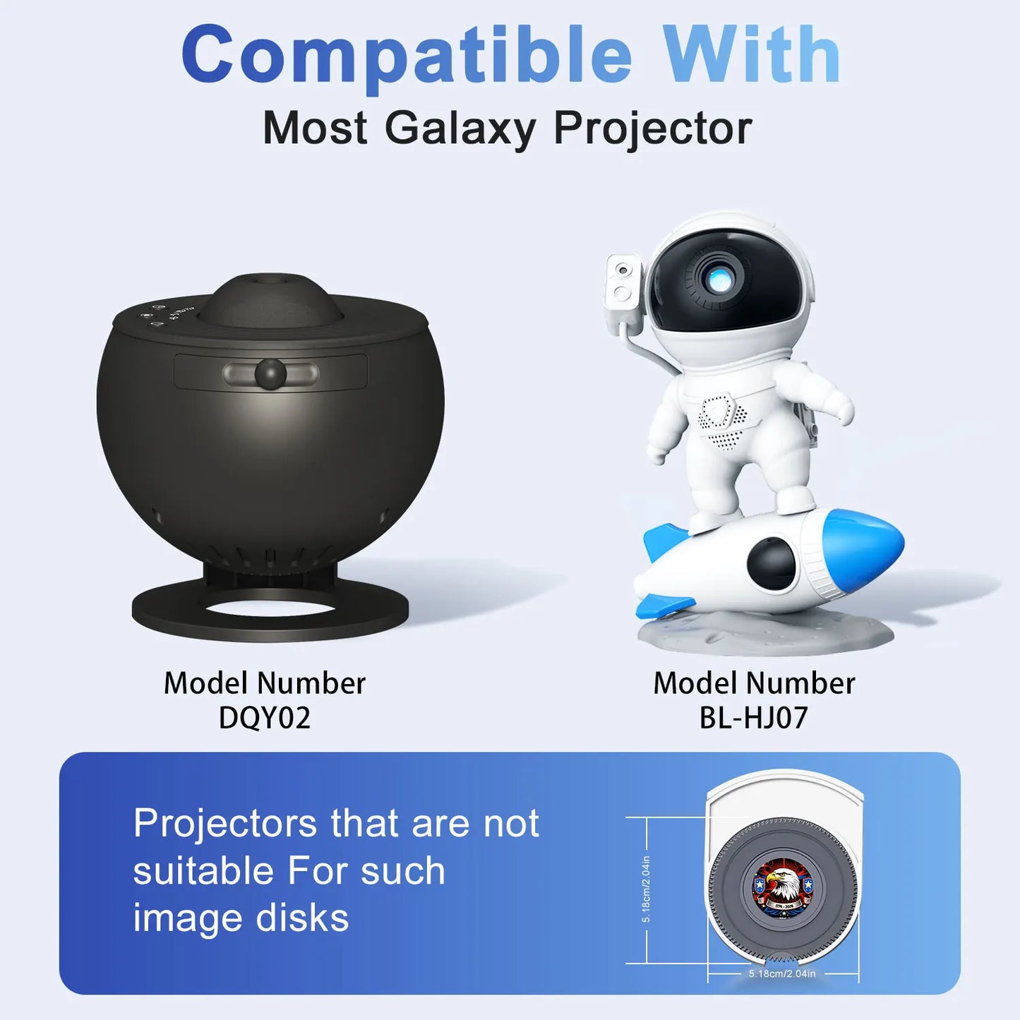 AUSYLE Galaxy Projector Starry Sky Night Light 360 Rotation