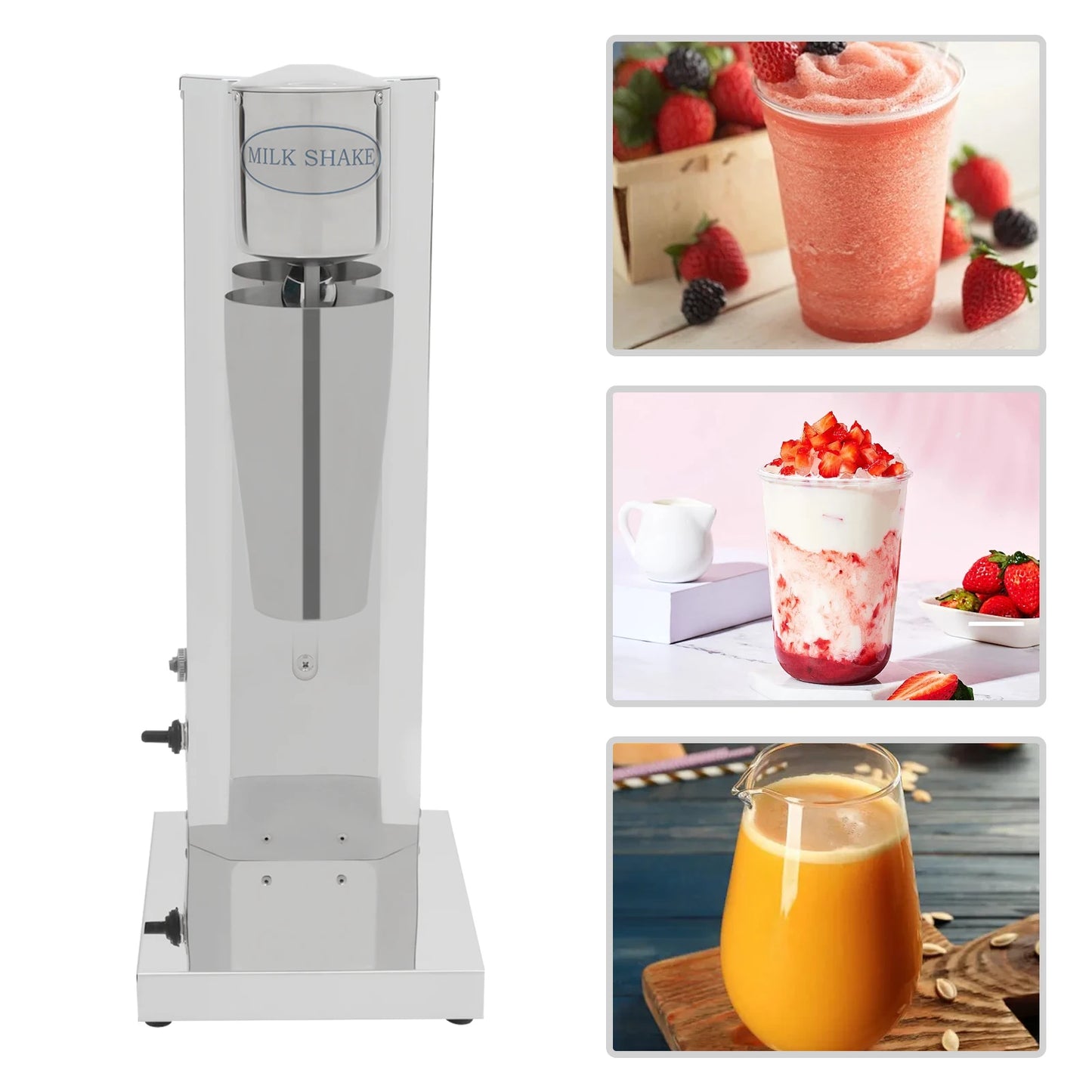 Bymaocar 180W Commercial Milk Shake Machine Stainless Steel 18000rpm