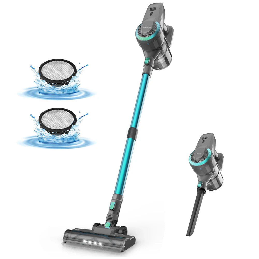 YISORA N300 Cordless Upright Vacuum Cleaner For Carpets And Floors