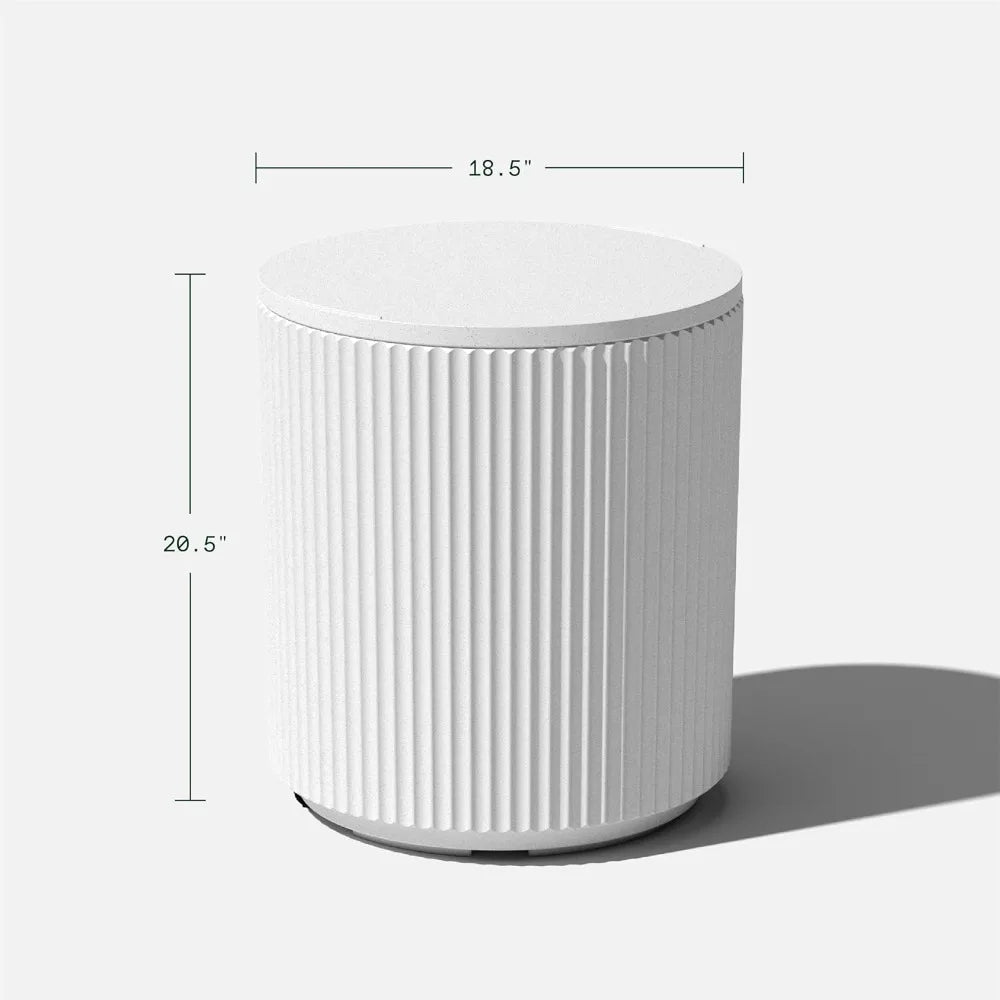 Outdoor Refrigerated Side Table 2 In 1 Keeps Drinks Cool