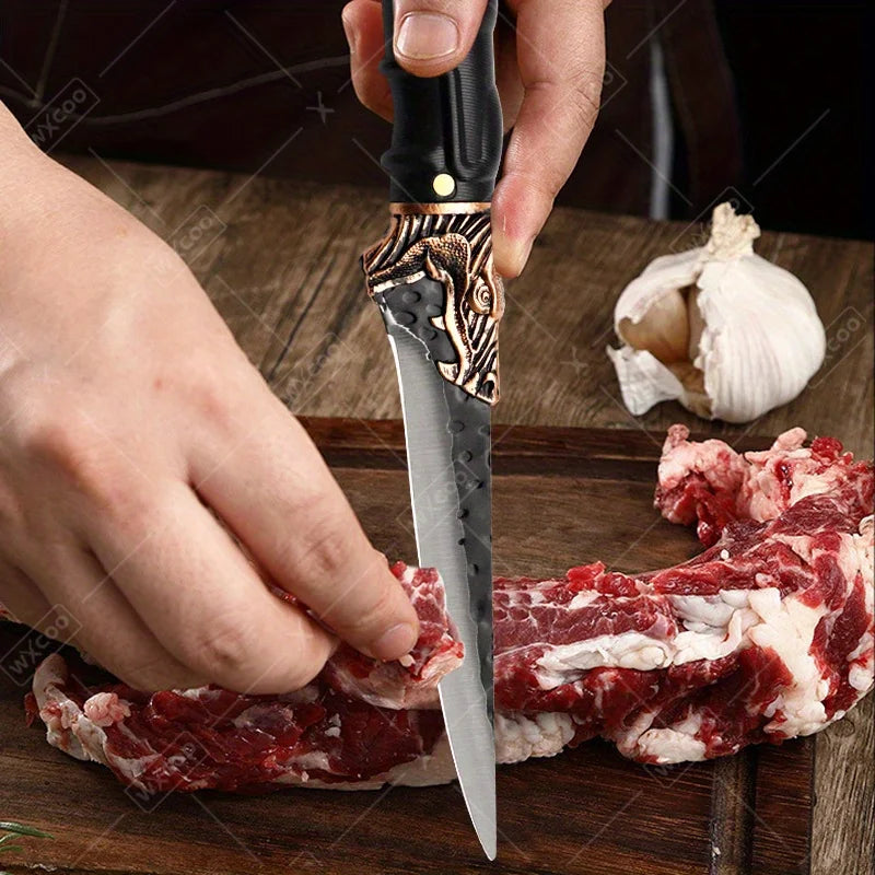 WXCOO Professional Kitchen Chef Knife Set Stainless Steel Cooking