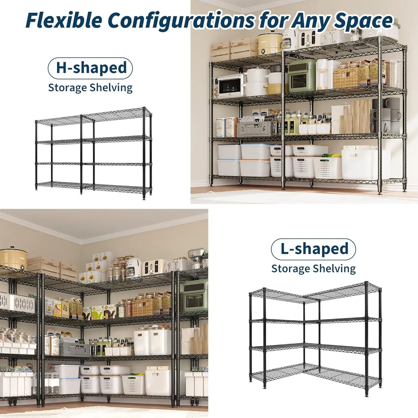 TWISTER.CK Heavy Duty Storage Shelves 5-Tier Metal Unit