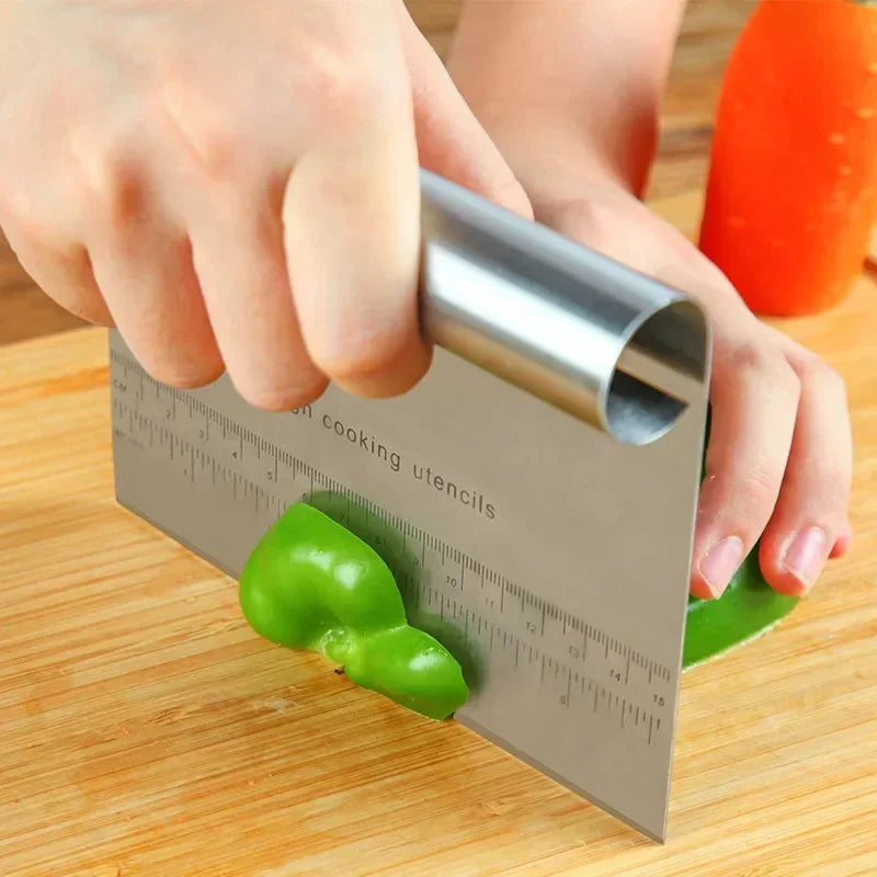 Stainless Steel Pastry Spatulas Cutter With Scale Pizza Dough Scraper Fondant Cake Decoration Tools Baking Kitchen Accessories