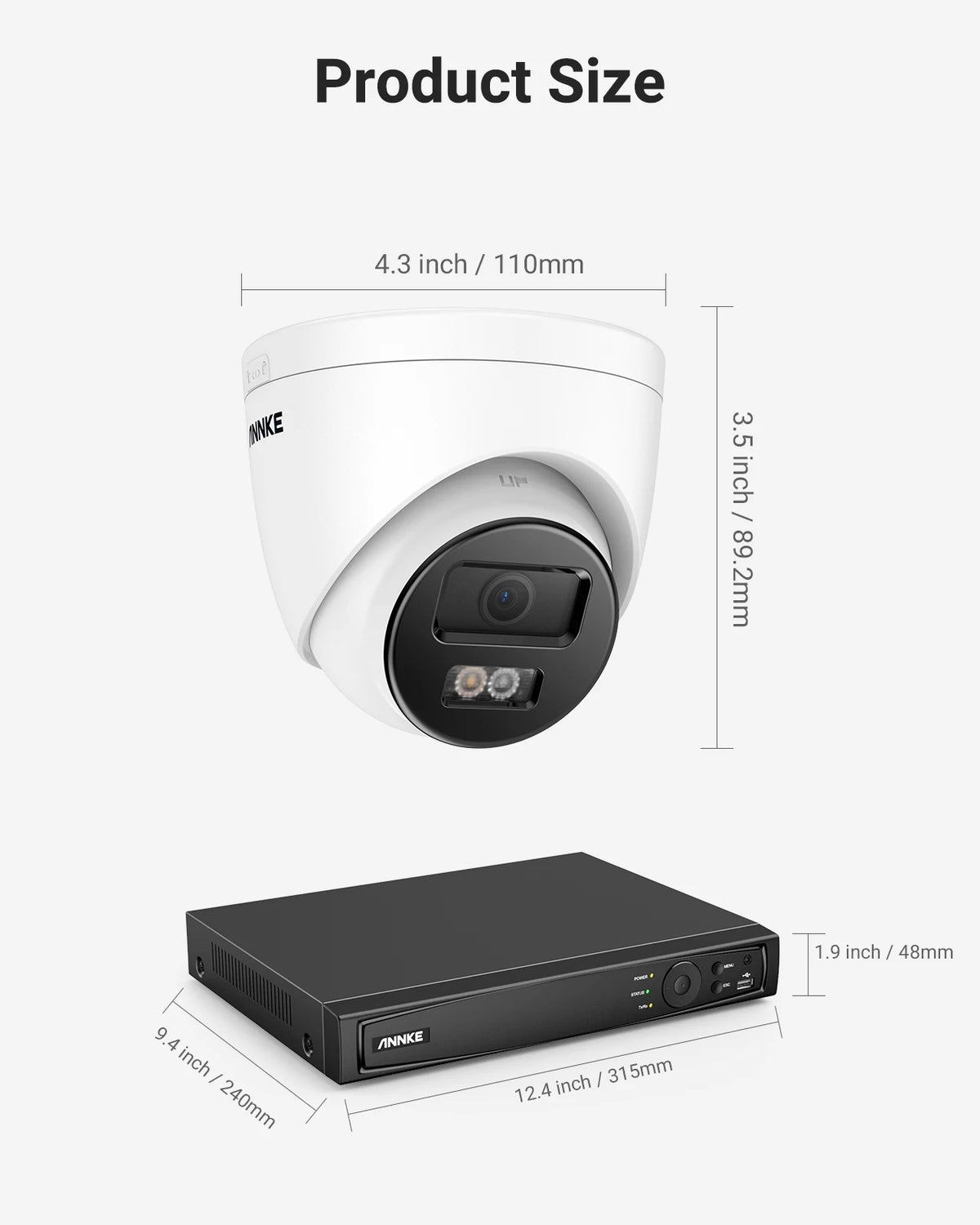 ANNKE 12MP Smart Dual Light PoE Security Camera System