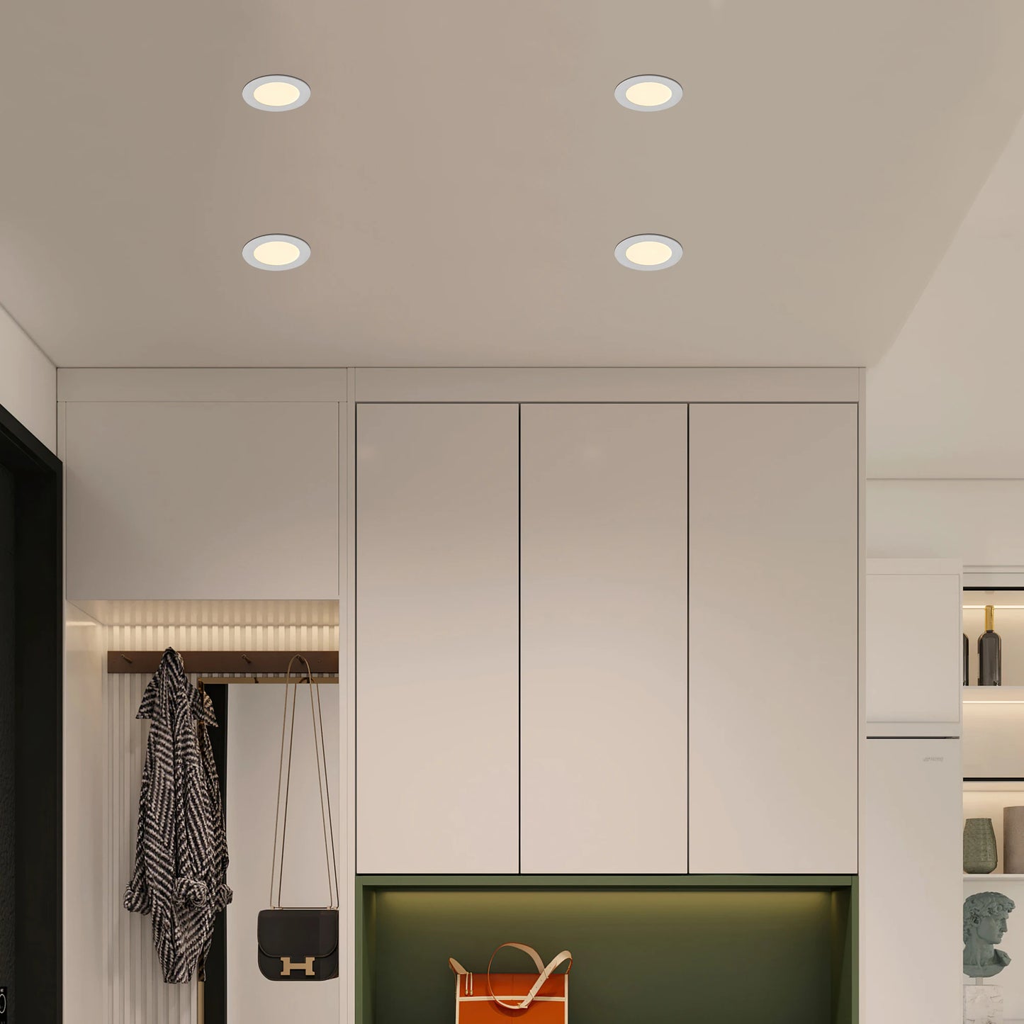ARLGSITE 12-Pack LED Recessed Dimmable Downlights With Junction Box