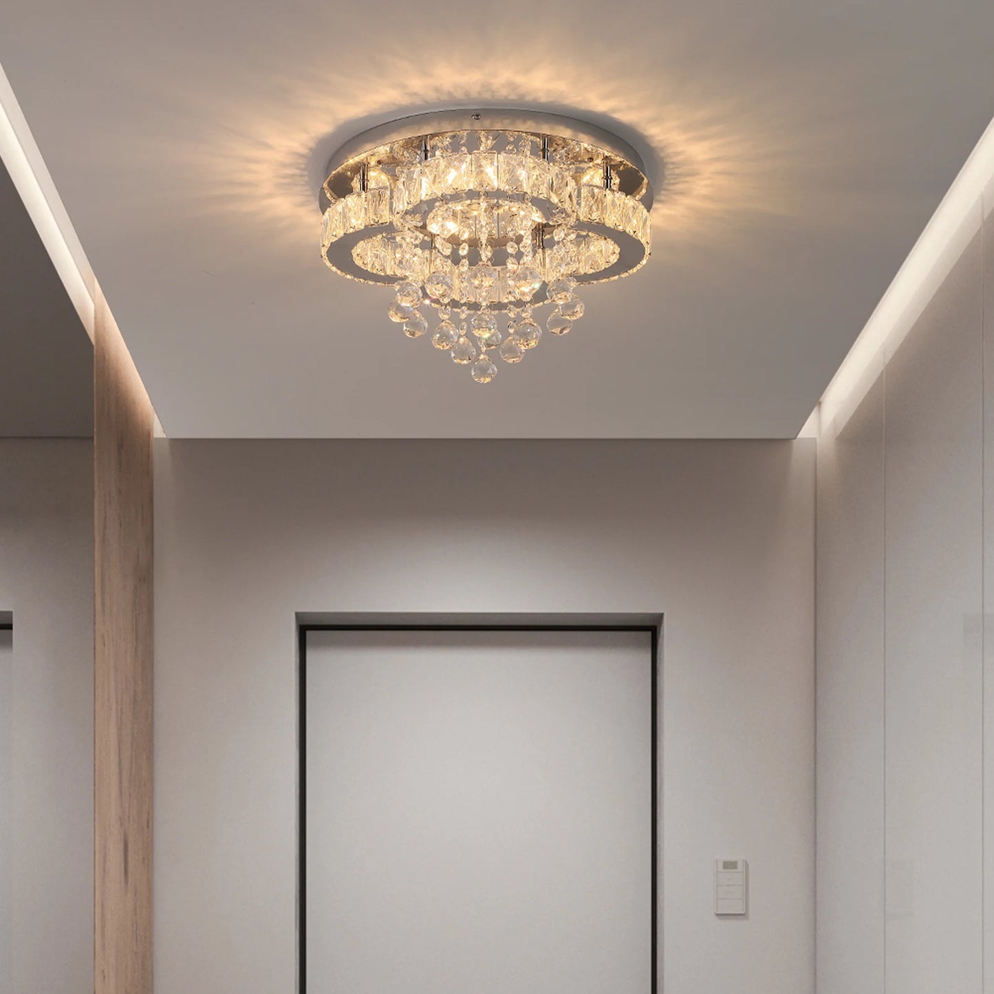 VETRULUS Crystal Chandelier Luxury Pendant Ceiling Lamp