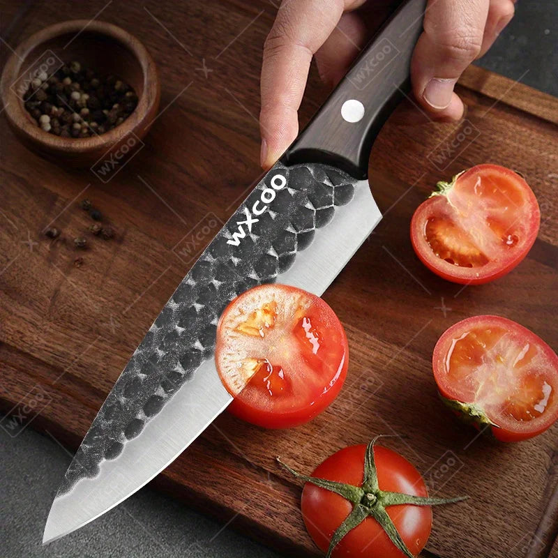 WXCOO Professional Kitchen Chef Knife Set Stainless Steel Cooking