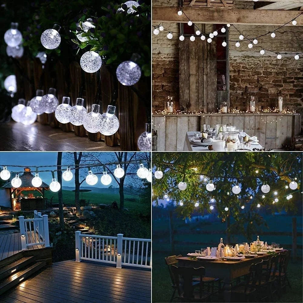 Bubble Ball Solar String Lights 100 LEDs Eight Modes