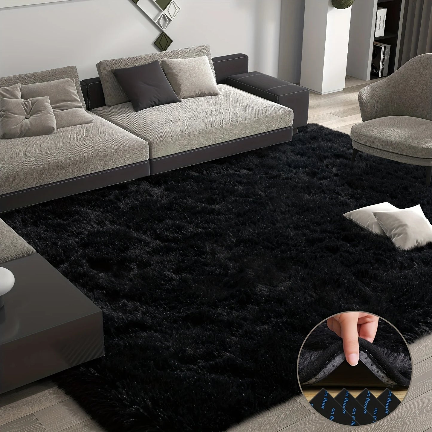 Ultra Soft Plush Area Rug For Living Room And Bedroom