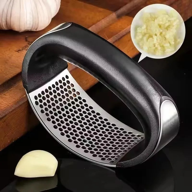 GarlicPress, Stainless Steel GarlicPress, Garlic Mincer, Chopping Garlic Tool, Fruit Vegetable Tools Kitchen Accessories Gadget