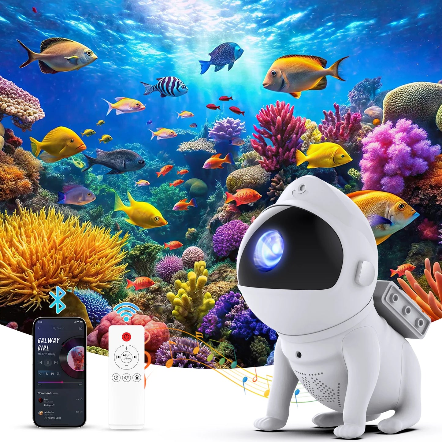 AUSYLE Star Projector Night Light Space Galaxy Projector