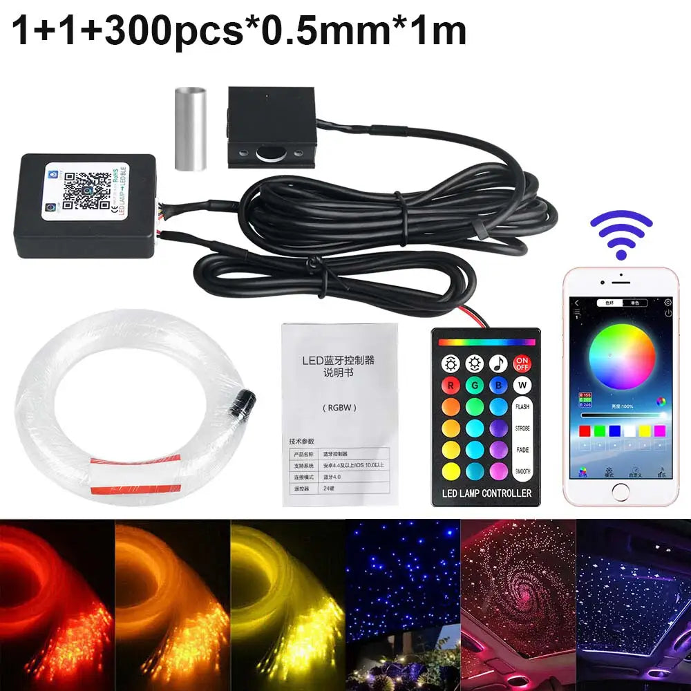 VASTFIRE Fiber Optic Starry Sky Lamp With App Music Remote