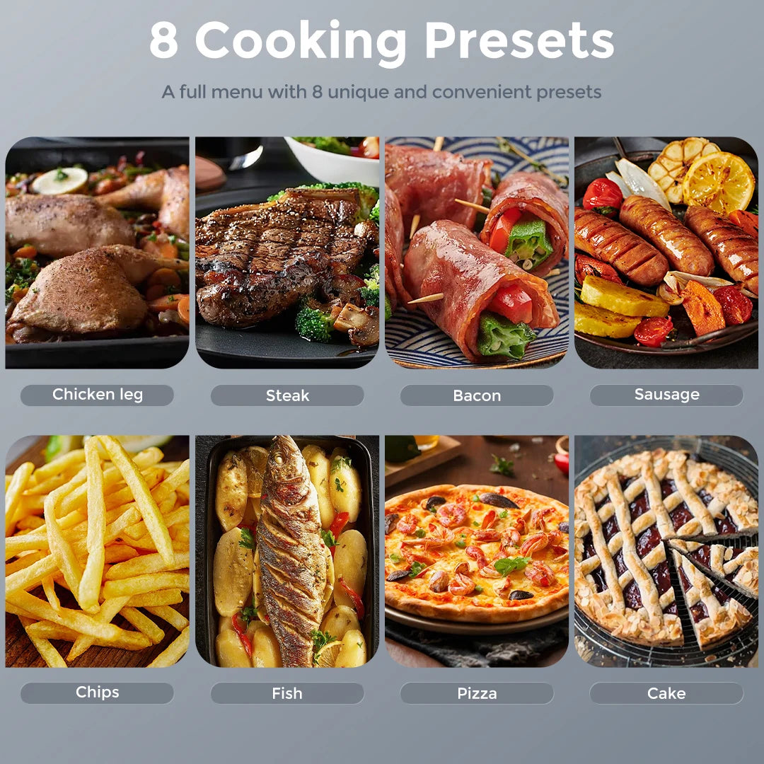 Sejoy 8 In 1 Air Fryer Oven Oilless Cooker DeluxePlus