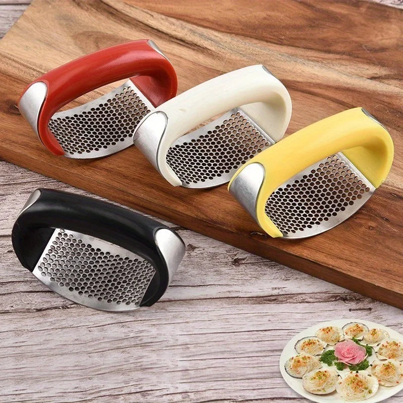 GarlicPress, Stainless Steel GarlicPress, Garlic Mincer, Chopping Garlic Tool, Fruit Vegetable Tools Kitchen Accessories Gadget