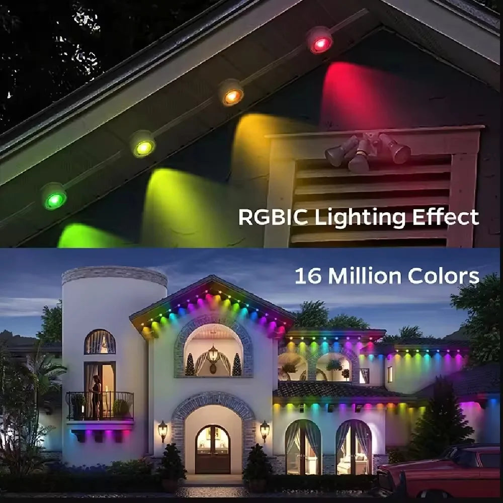Smart Permanent Outdoor Waterproof Led Light String With App Control