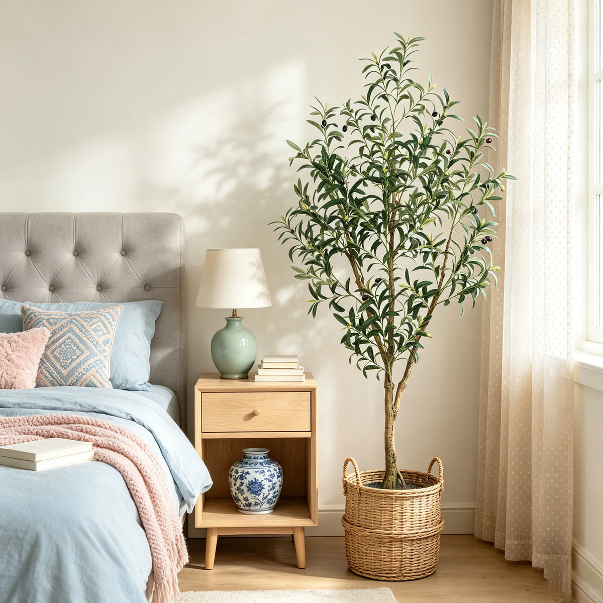 Olitree Artificial Olive Tree With Lifelike Fruits For Home Decor