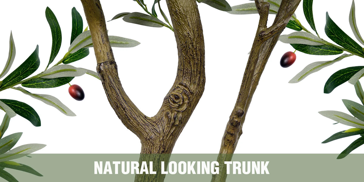 Olitree Artificial Olive Tree With Lifelike Fruits For Home Decor