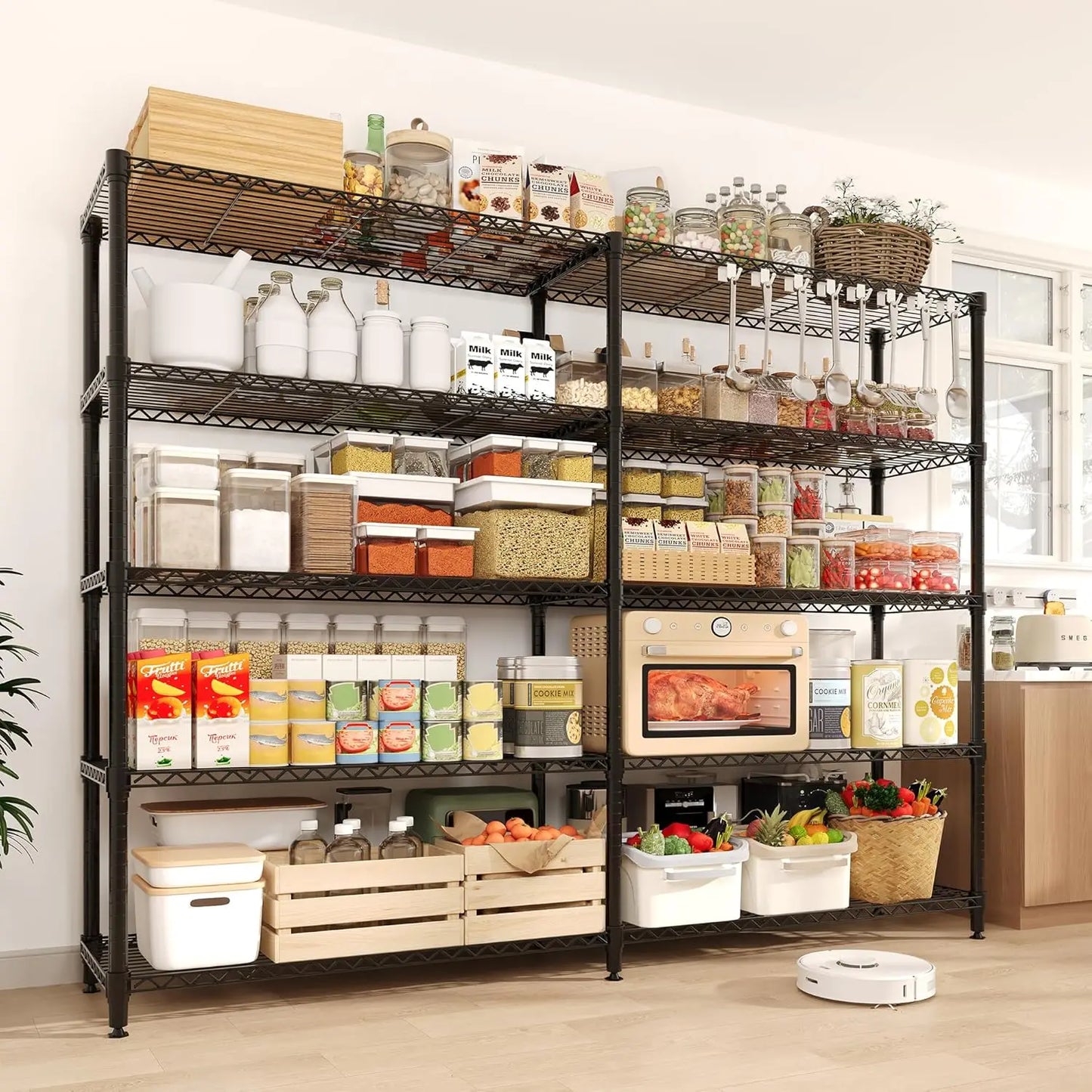 TWISTER.CK Heavy Duty Storage Shelves 5-Tier Metal Unit