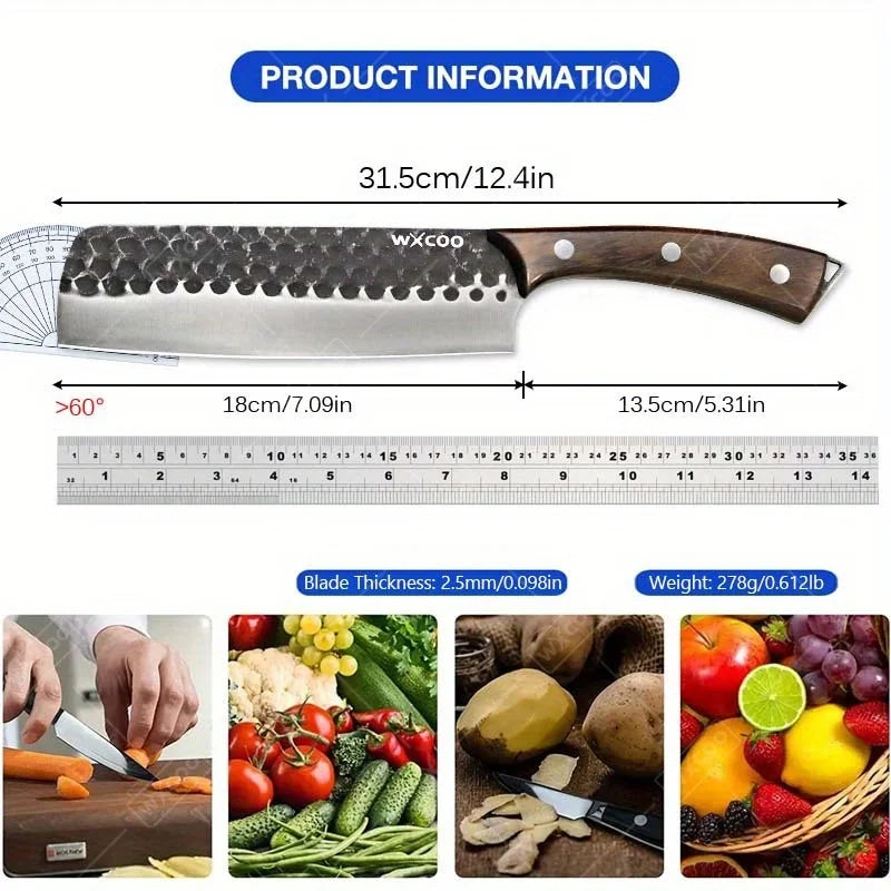 WXCOO Professional Kitchen Chef Knife Set Stainless Steel Cooking