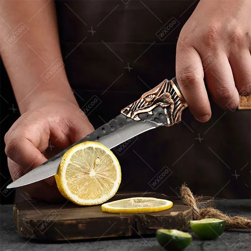 WXCOO Professional Kitchen Chef Knife Set Stainless Steel Cooking