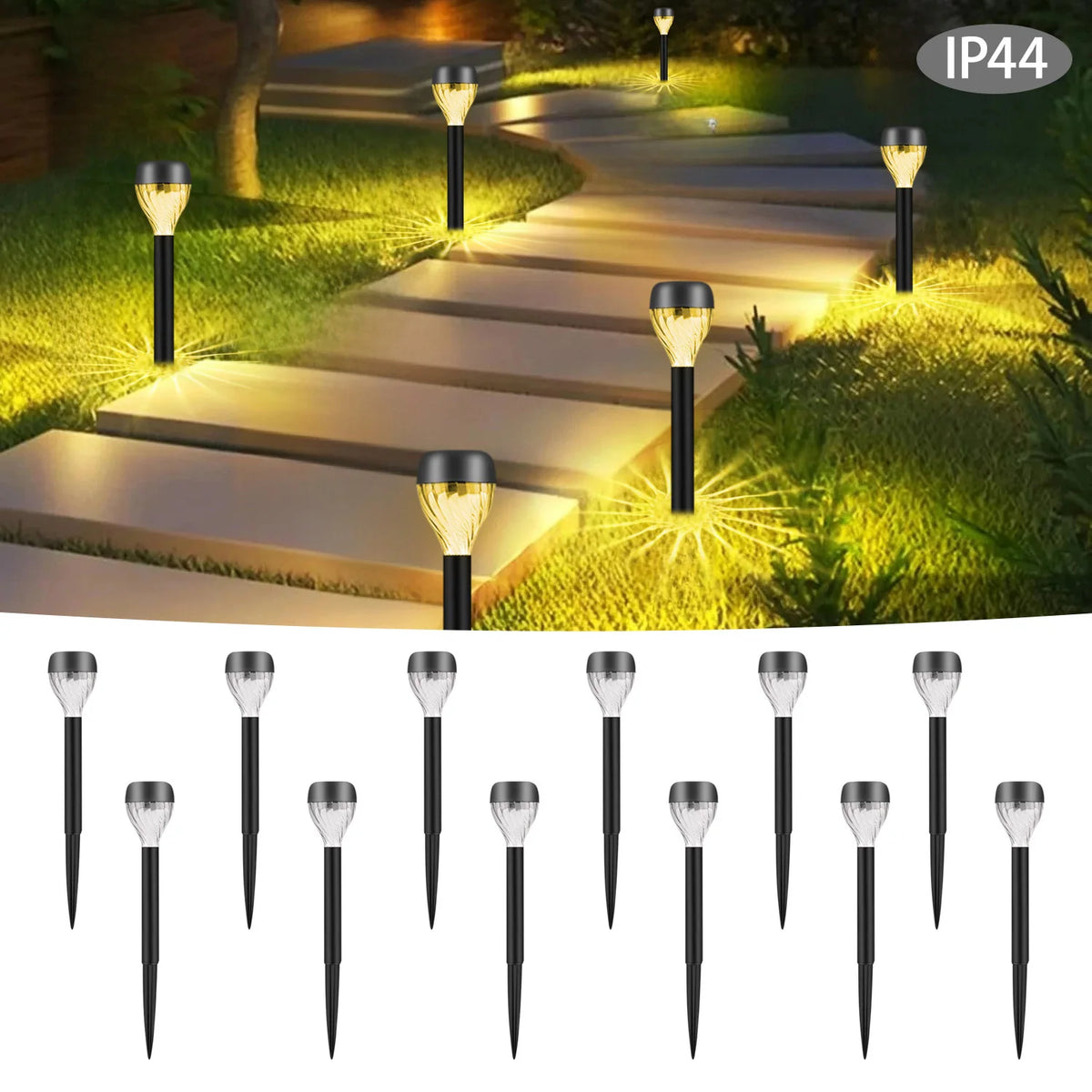 Modern Solar Landscape Lawn Lights For Outdoor Garden Pathway Decoration