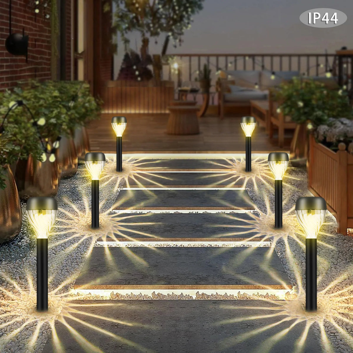 Modern Solar Landscape Lawn Lights For Outdoor Garden Pathway Decoration