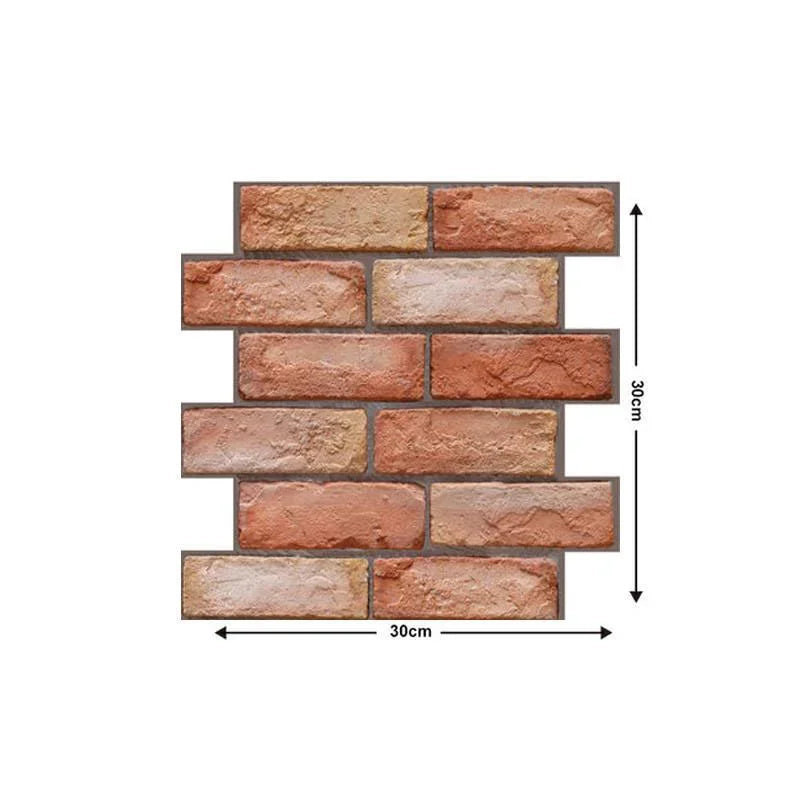 3D Imitation Brick Wall Sticker Self Adhesive Waterproof Wallpaper