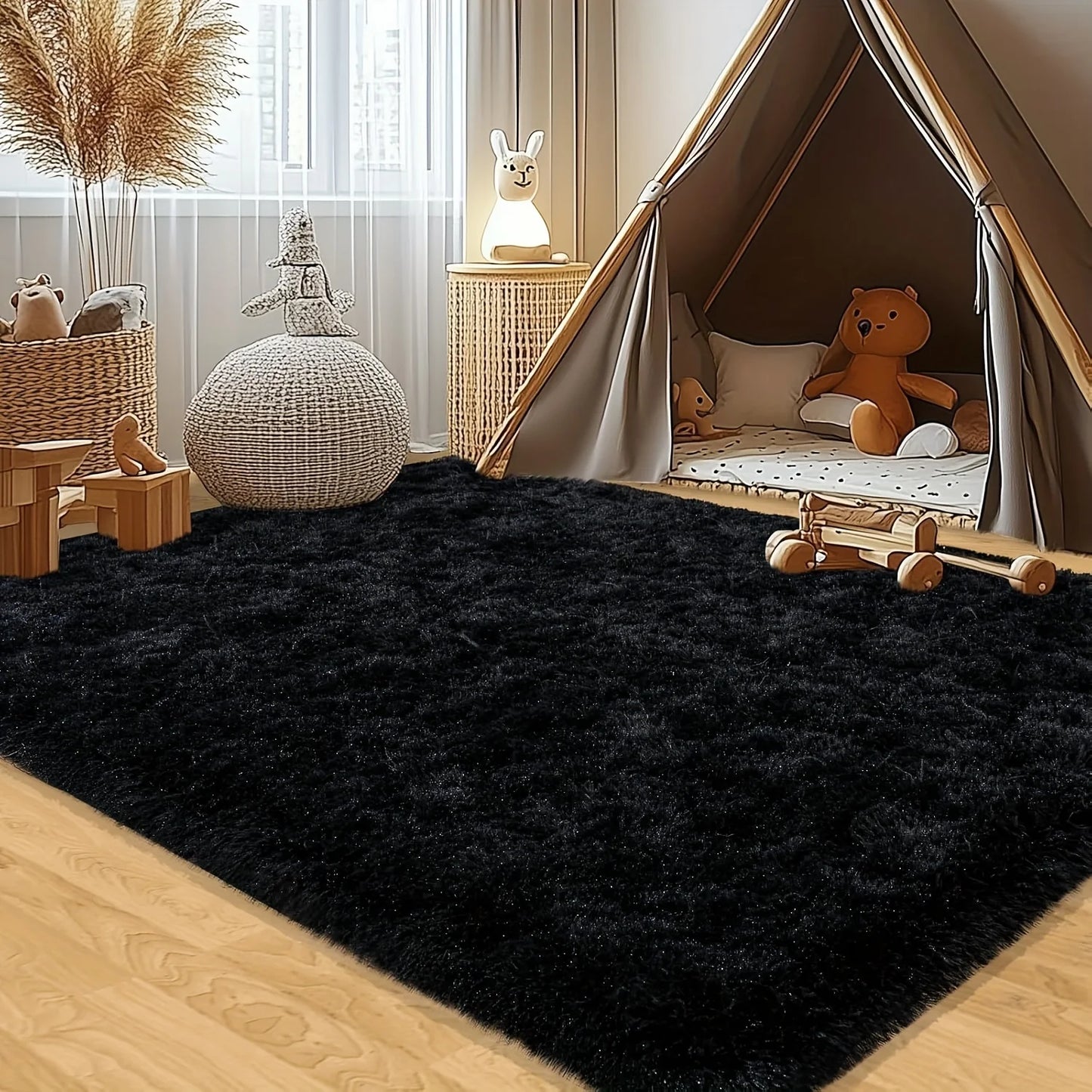Ultra Soft Plush Area Rug For Living Room And Bedroom