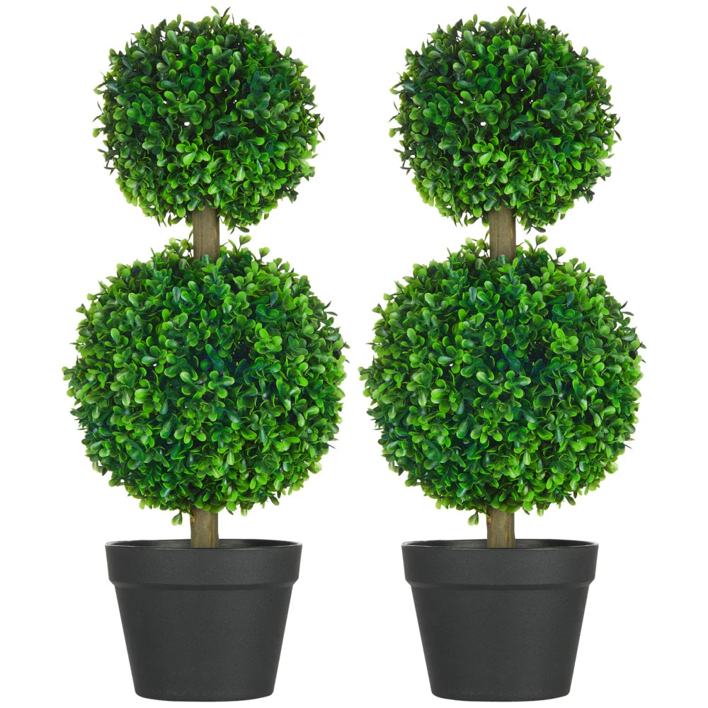 Artificial Boxwood Topiary Tree In Pot For Indoor Home Decor