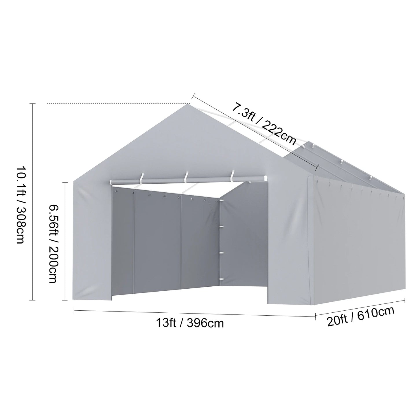 Carport Replacement Canopy Cover Garage Shelter Heavy Duty Waterproof UV