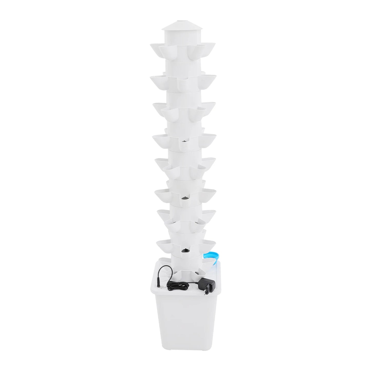 Hydroponic Garden Vertical Tower 45-Hole Growing System For Balcony
