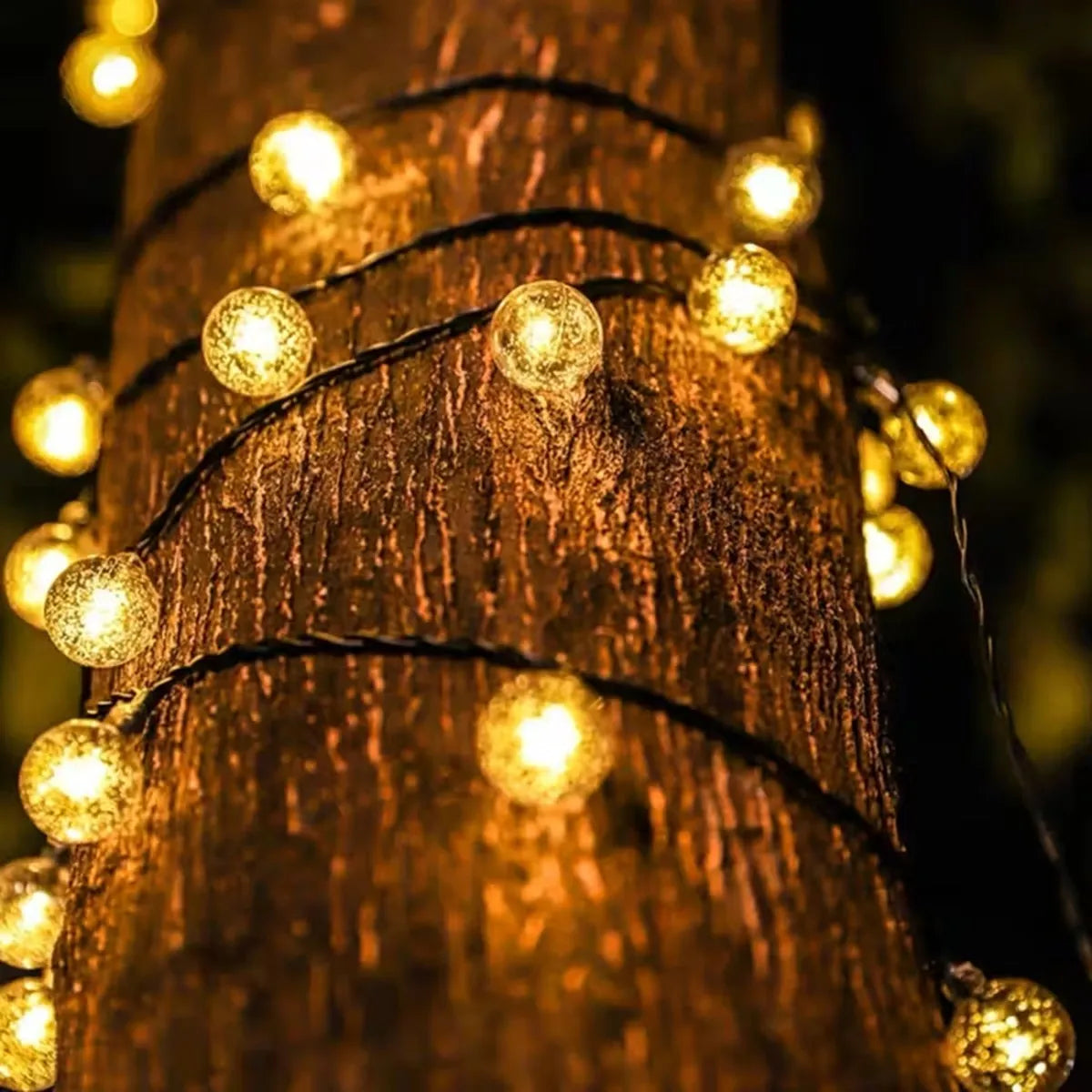 Bubble Ball Solar String Lights 100 LEDs Eight Modes