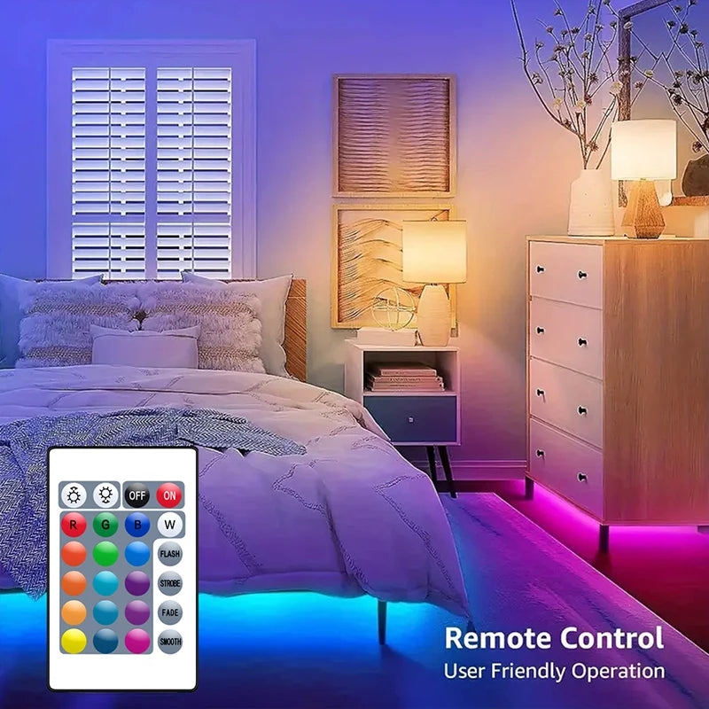 RGB LED Strip Lights 5050 Bluetooth App Control 12V