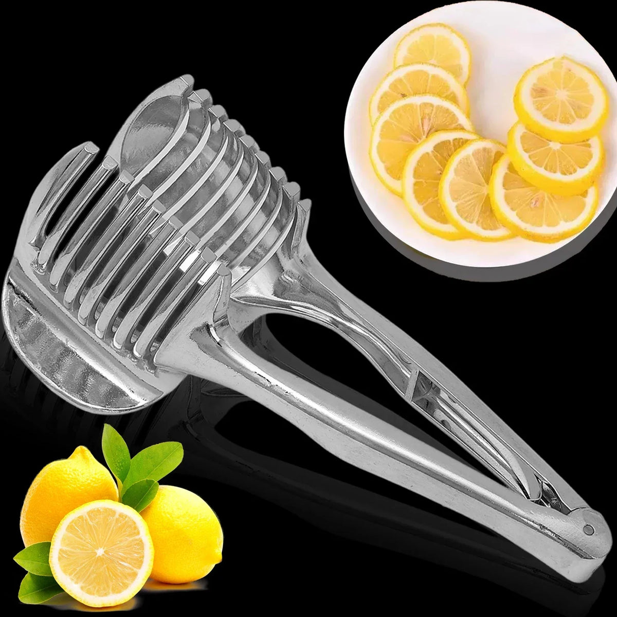 Multifunctional Lemon Slicer Clamp Aluminum Alloy Fruit Cutting Tool