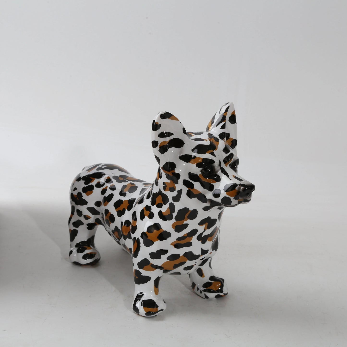 FLYuechun Ranan Nordic Corgi Dog Resin Ornament Home Office