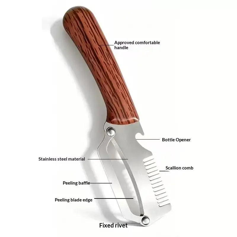 Multifunctional Vegetable Peeler With Bottle Opener For Slicing