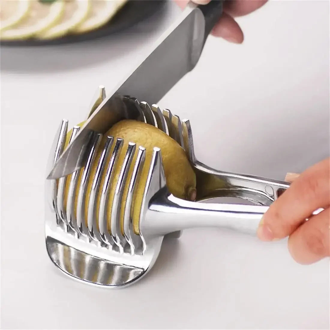 Multifunctional Lemon Slicer Clamp Aluminum Alloy Fruit Cutting Tool