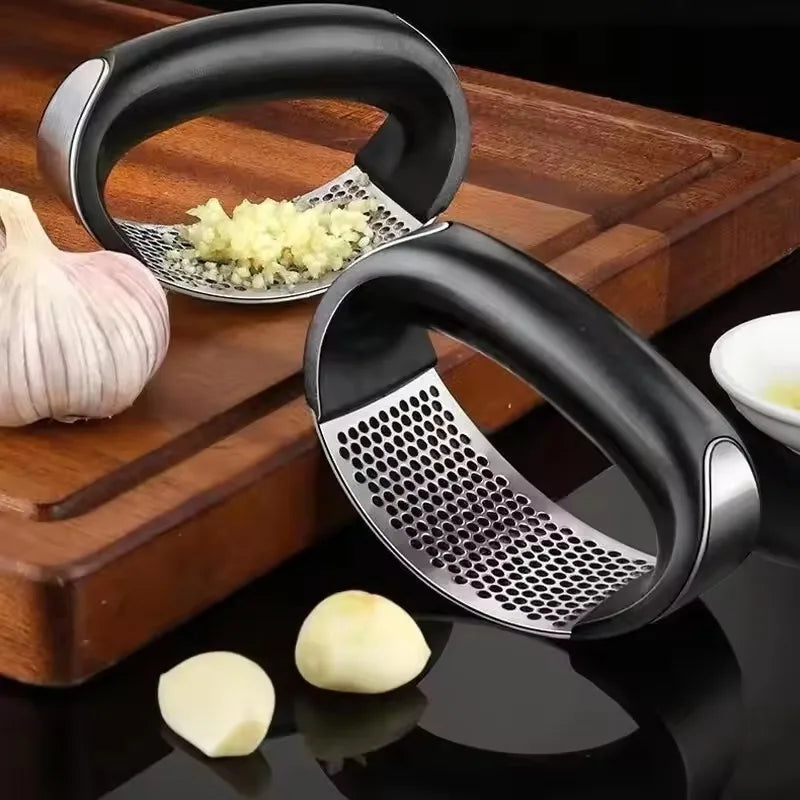 GarlicPress, Stainless Steel GarlicPress, Garlic Mincer, Chopping Garlic Tool, Fruit Vegetable Tools Kitchen Accessories Gadget