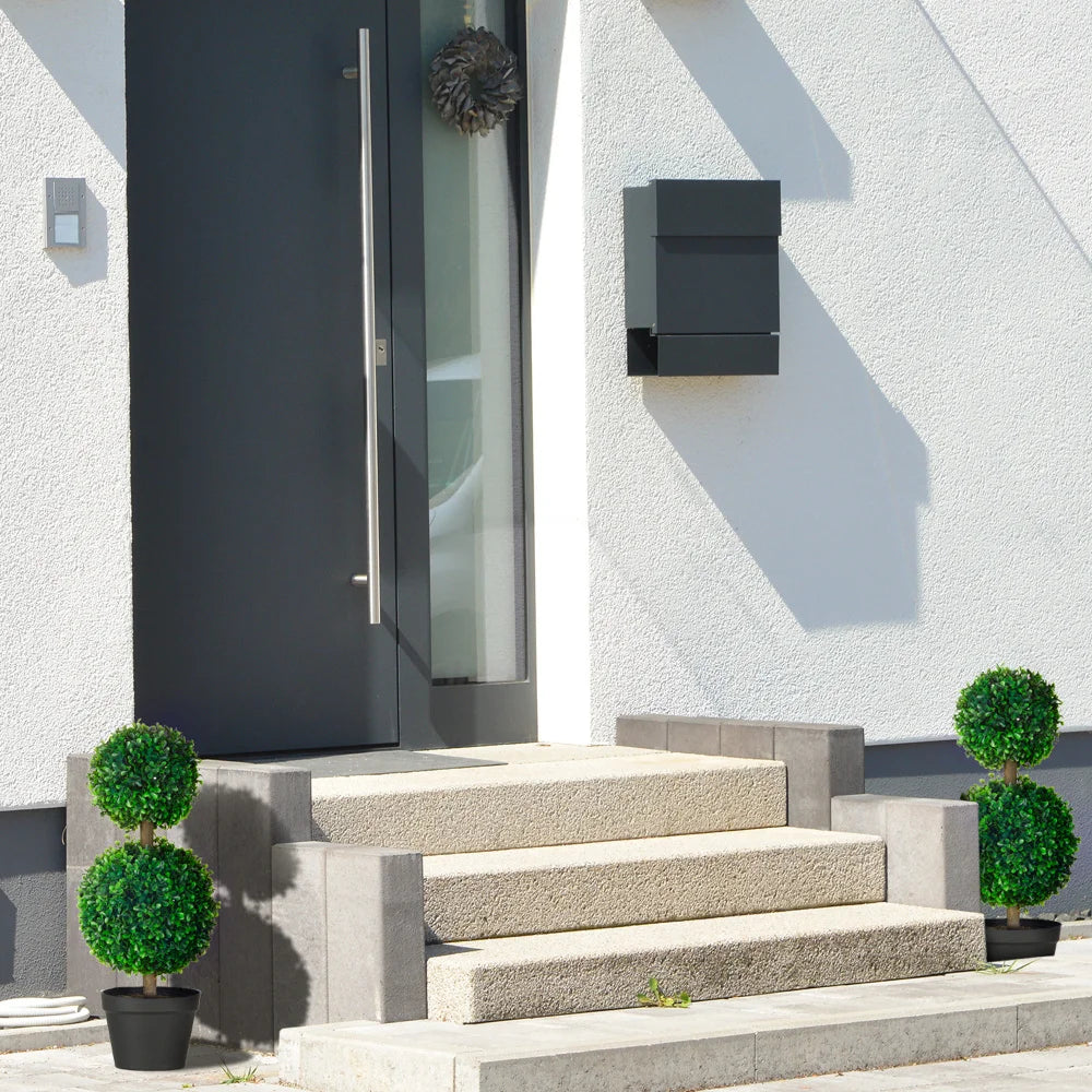 Artificial Boxwood Topiary Tree In Pot For Indoor Home Decor