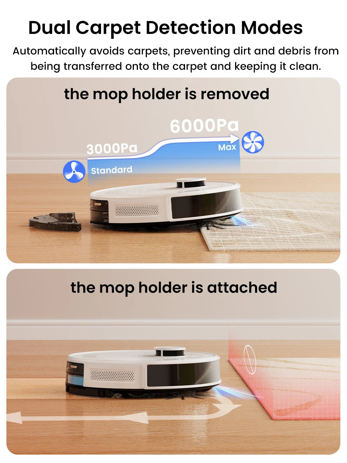 LEFANT M2L Plus Robot Vacuum With Mapping Auto Empty Dock