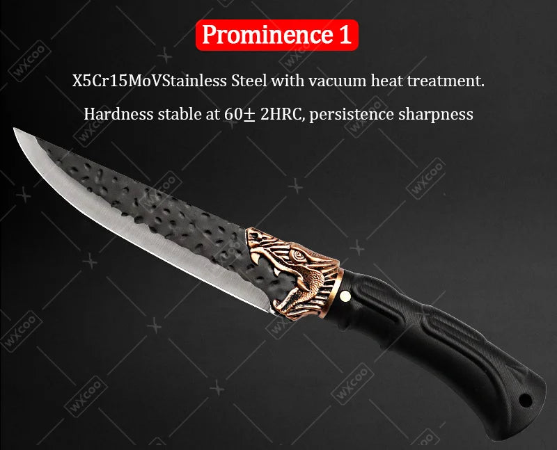 WXCOO Professional Kitchen Chef Knife Set Stainless Steel Cooking