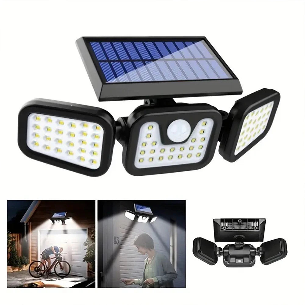 Fighting Wolf Solar Outdoor Motion Sensor Security Light