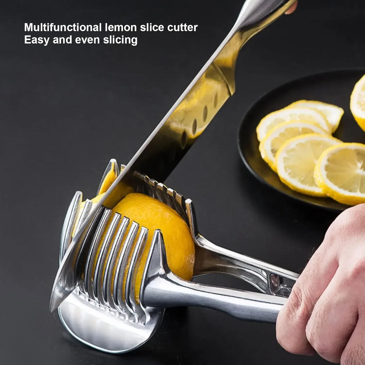 Multifunctional Lemon Slicer Clamp Aluminum Alloy Fruit Cutting Tool