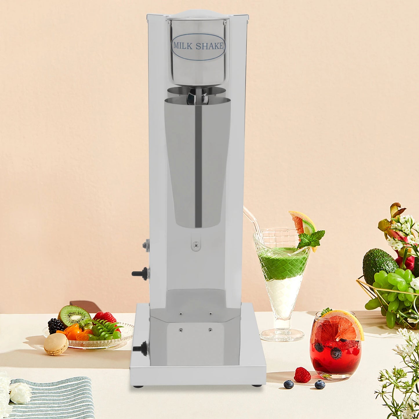 Bymaocar 180W Commercial Milk Shake Machine Stainless Steel 18000rpm